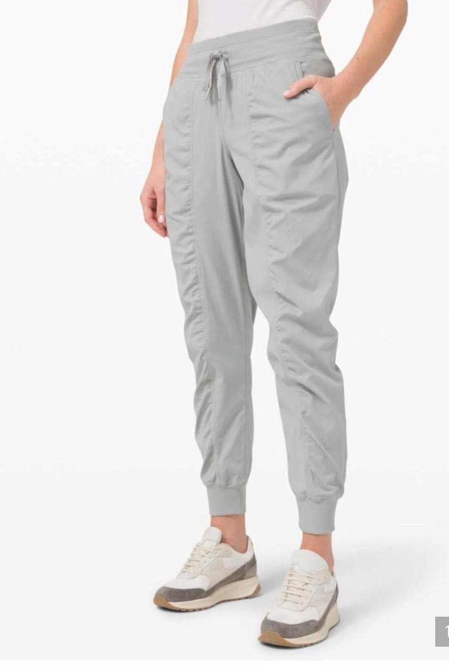 Lululemon Dance Studio Jogger Silver Drop Size 8